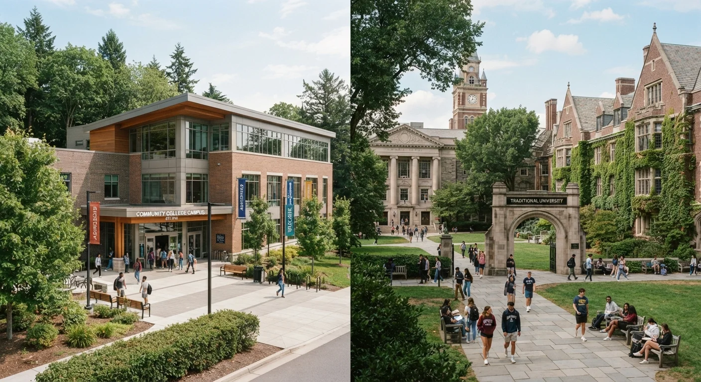 Community College vs. Four-Year University: Mapping the Real Academic and Financial Tradeoffs